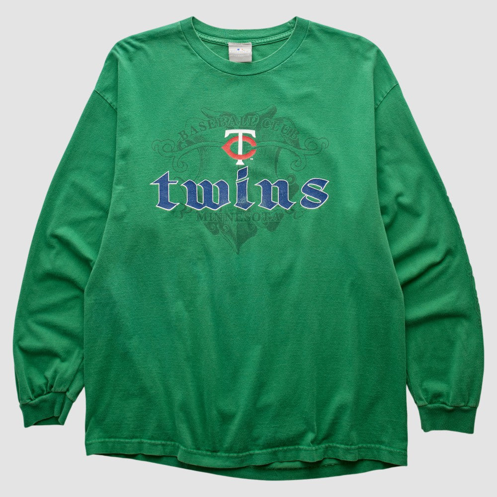 Minnesota Twins Genuine Merchandise 2000s Long Sleeve T-shirt - Green - Vintage - Fanatics on Sale