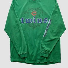 Minnesota Twins Genuine Merchandise 2000s Long Sleeve T-shirt - Green - Vintage - Fanatics on Sale