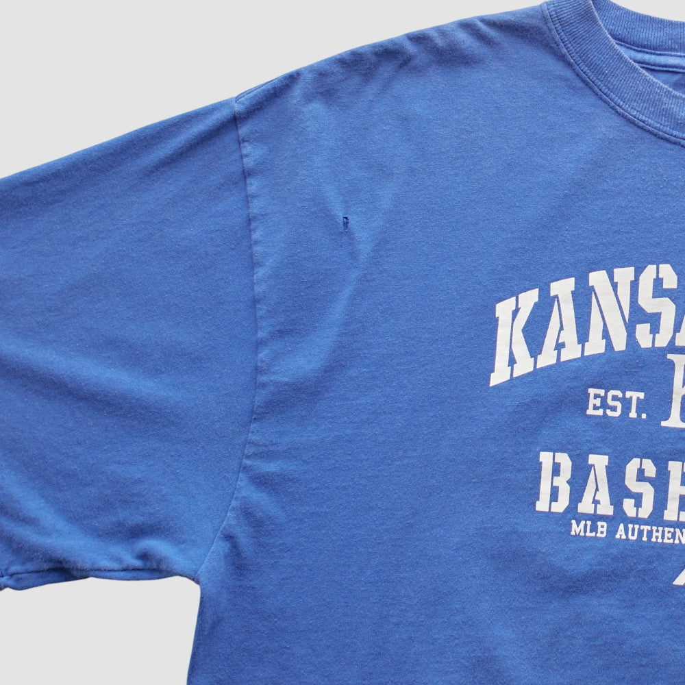 Kansas City Royals Majestic 2000s T-shirt - Blue - 2XVintage - Fanatics Discount