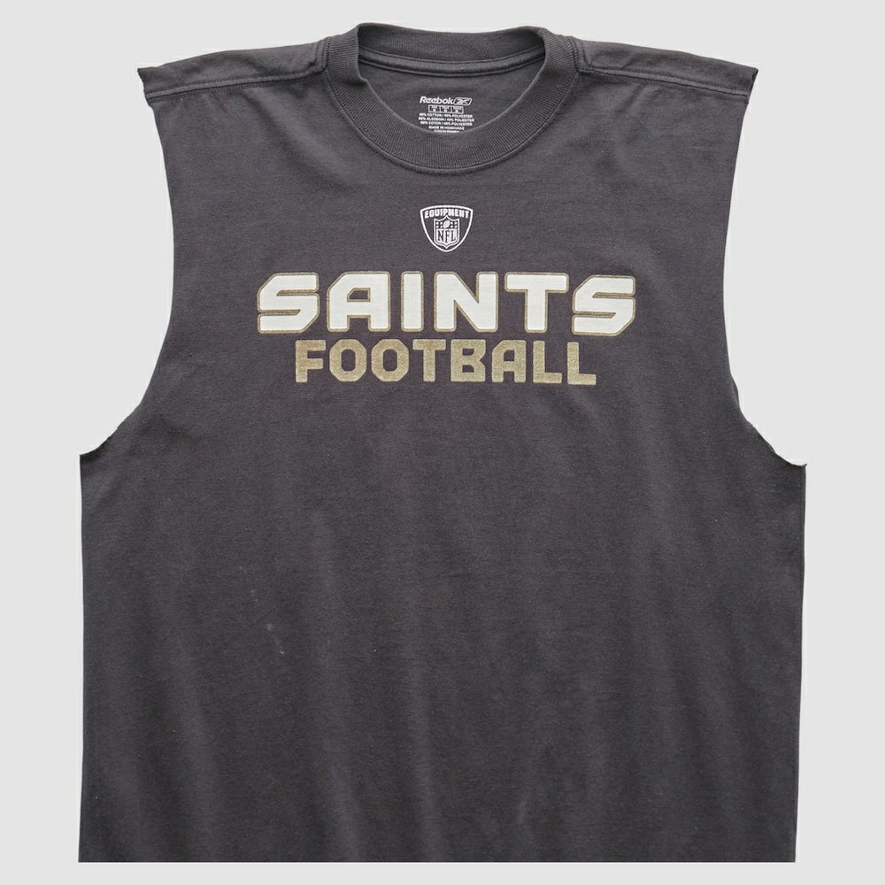 Fanatics New Orleans Saints Reebok 2000s Tank Black Vintage