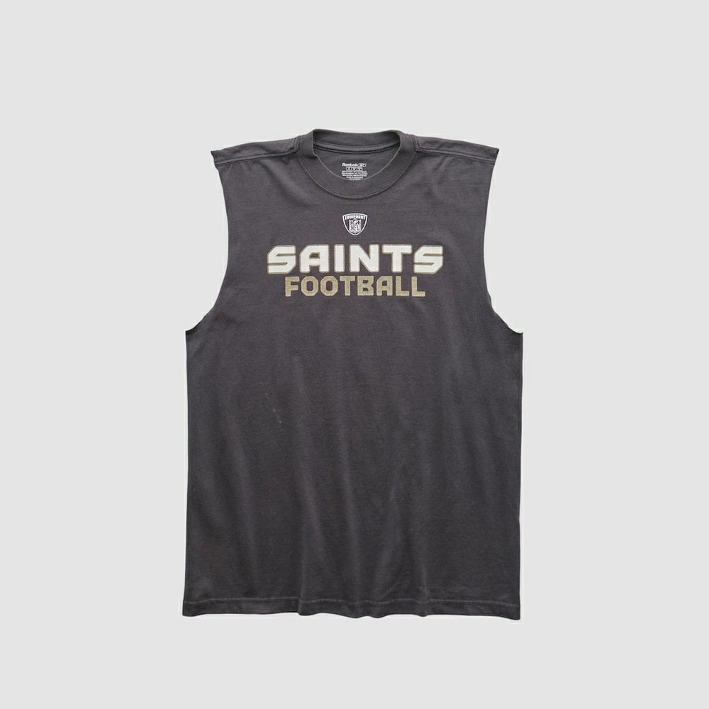 Fanatics New Orleans Saints Reebok 2000s Tank Black Vintage