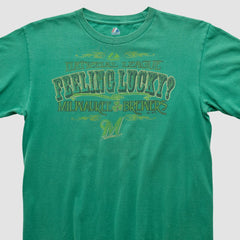 Milwaukee Brewers Majestic 2000s T-shirt - Green - Vintage - Fanatics Sale