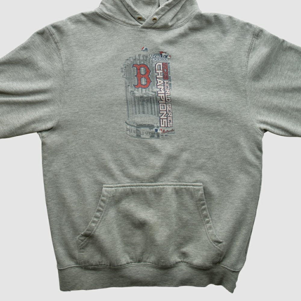 Boston Red Sox 2013 Hooded Pullover Sweatshirt - Heather Gray - XVintage - Fanatics on Sale