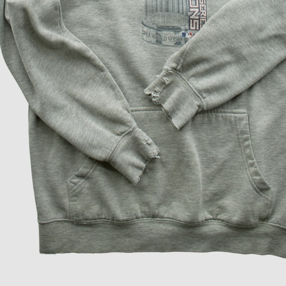 Boston Red Sox 2013 Hooded Pullover Sweatshirt - Heather Gray - XVintage - Fanatics on Sale