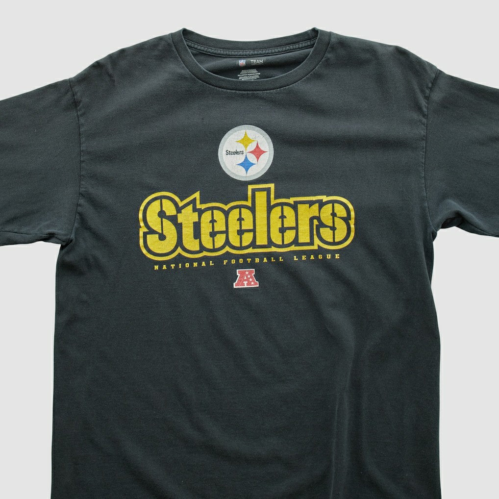 Fanatics Pittsburgh Steelers NFL 2000s Long Sleeve T-shirt Black Vintage