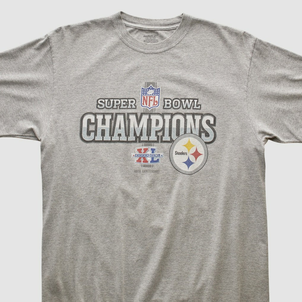 Fanatics Pittsburgh Steelers Reebok 2006 T-shirt Heather Gray Vintage