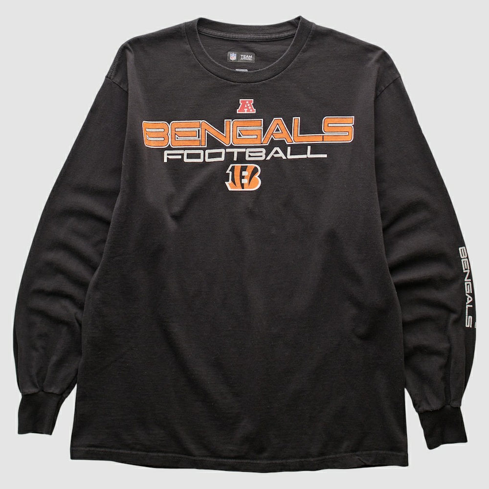 Fanatics Cincinnati Bengals NFL 2000s Long Sleeve T-shirt Black Vintage