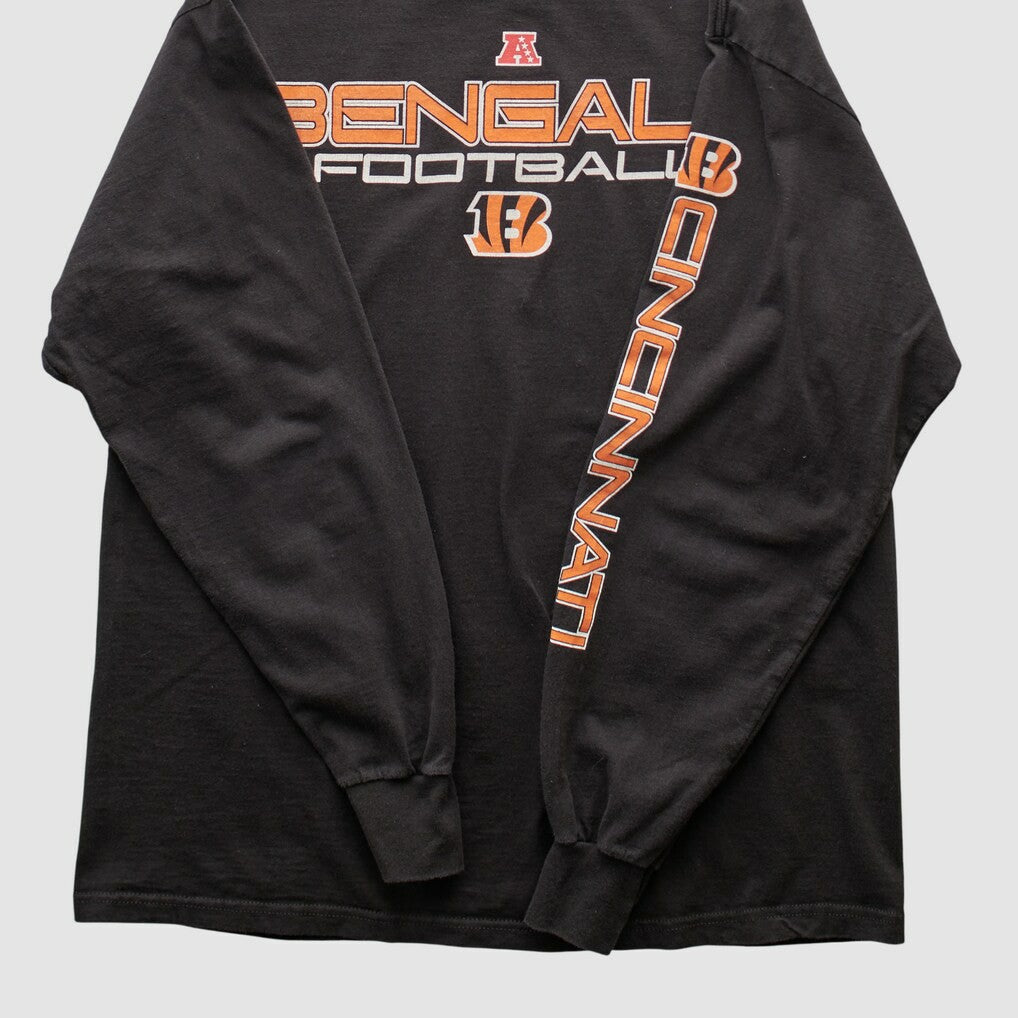 Fanatics Cincinnati Bengals NFL 2000s Long Sleeve T-shirt Black Vintage