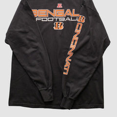 Fanatics Cincinnati Bengals NFL 2000s Long Sleeve T-shirt Black Vintage