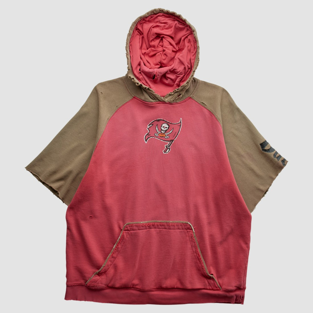 Fanatics Tampa Bay Buccaneers Reebok 2000s Hooded Pullover Sweatshirt Red Vintage