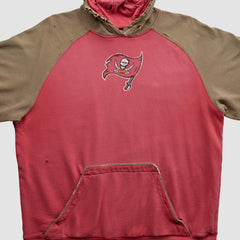 Fanatics Tampa Bay Buccaneers Reebok 2000s Hooded Pullover Sweatshirt Red Vintage