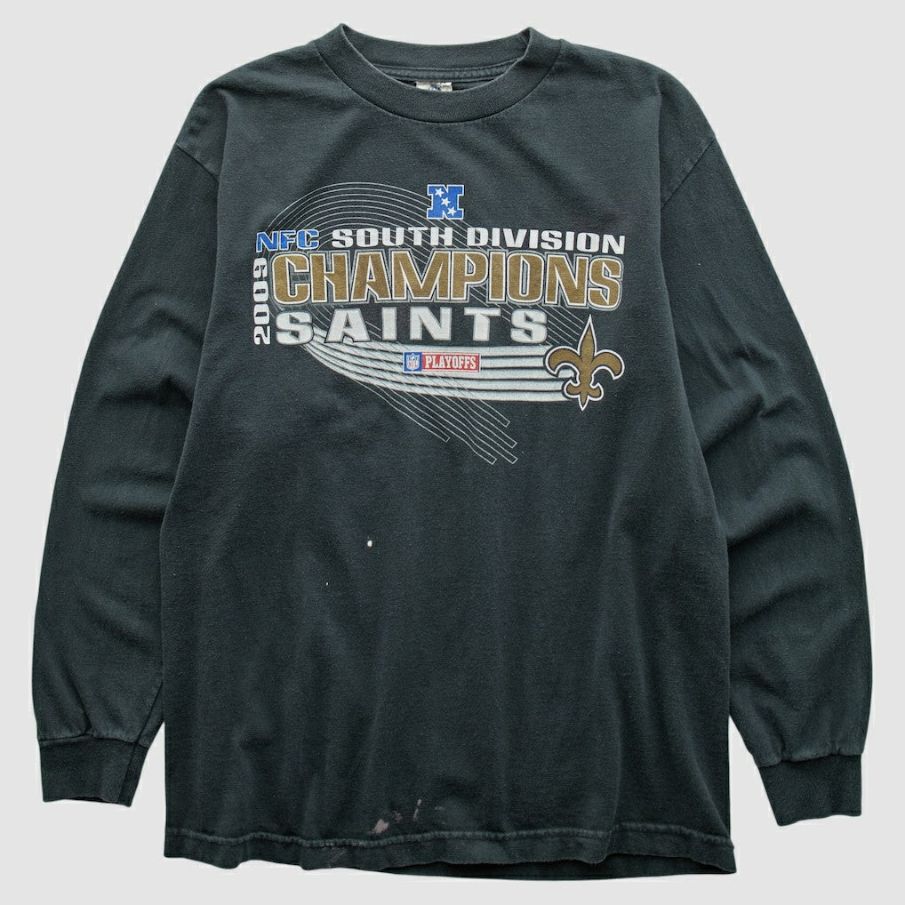 Fanatics New Orleans Saints Alstyle Apparel 2009 Long Sleeve T-shirt Black Vintage