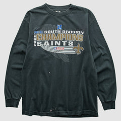 Fanatics New Orleans Saints Alstyle Apparel 2009 Long Sleeve T-shirt Black Vintage