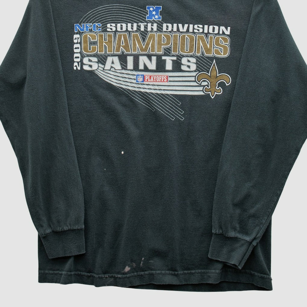 Fanatics New Orleans Saints Alstyle Apparel 2009 Long Sleeve T-shirt Black Vintage