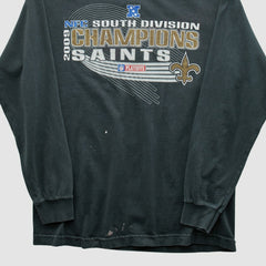 Fanatics New Orleans Saints Alstyle Apparel 2009 Long Sleeve T-shirt Black Vintage