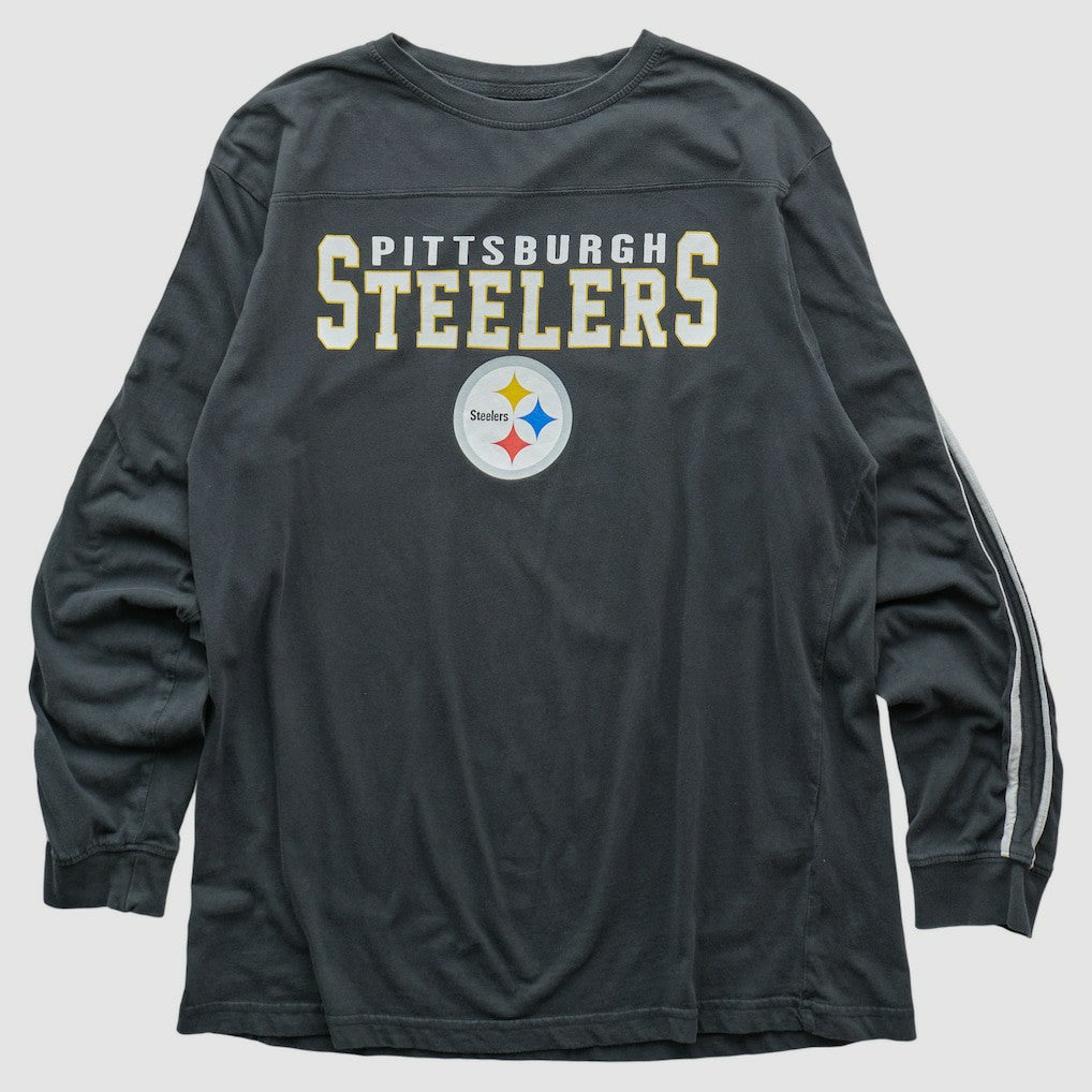 Fanatics Pittsburgh Steelers Team Edition Apparel 2000s Long Sleeve T-shirt Charcoal Vintage