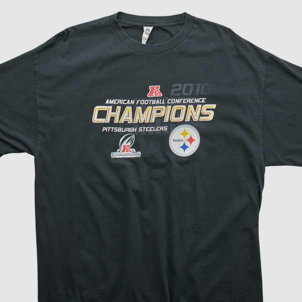Fanatics Pittsburgh Steelers Alstyle 2010 T-shirt Black Vintage