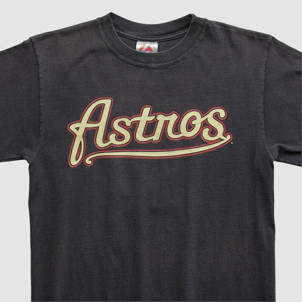 Houston Astros Majestic 2000s T-shirt - Black - Vintage - Fanatics Lifestyle