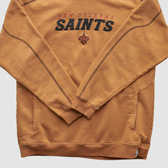 Fanatics New Orleans Saints 2000s Hooded Pullover Sweatshirt Tan Vintage