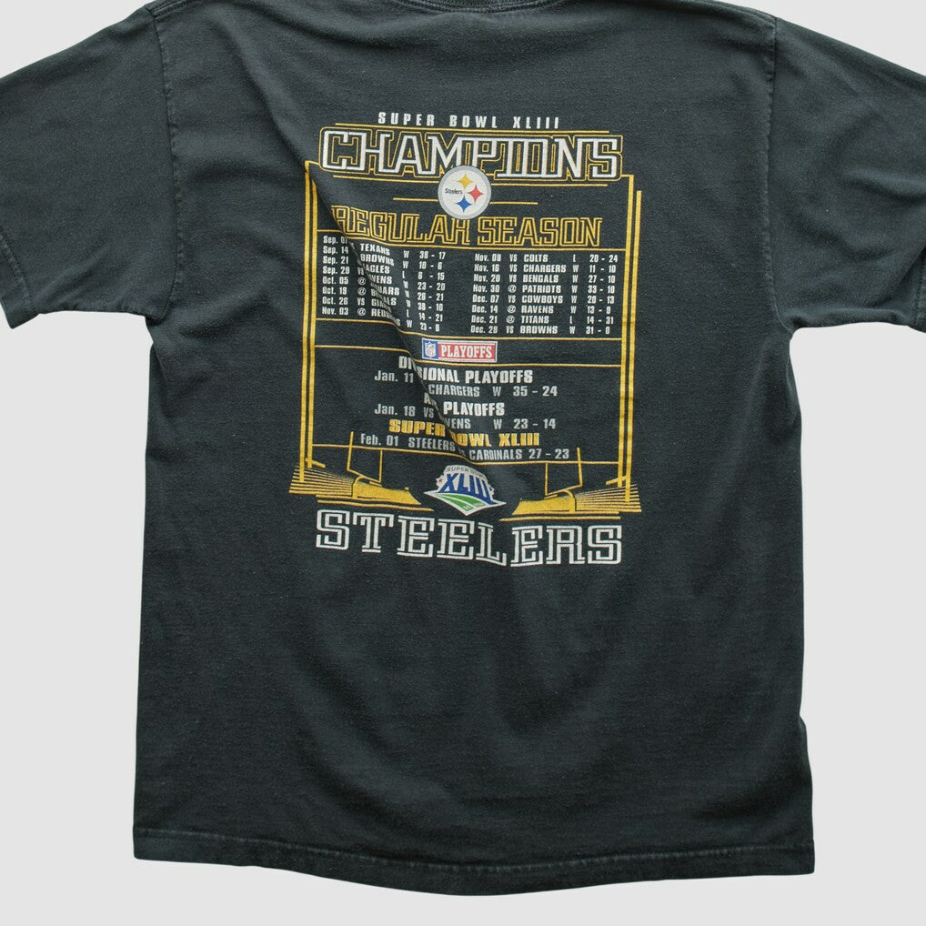 Fanatics Pittsburgh Steelers NFL 2009 T-shirt Black Vintage