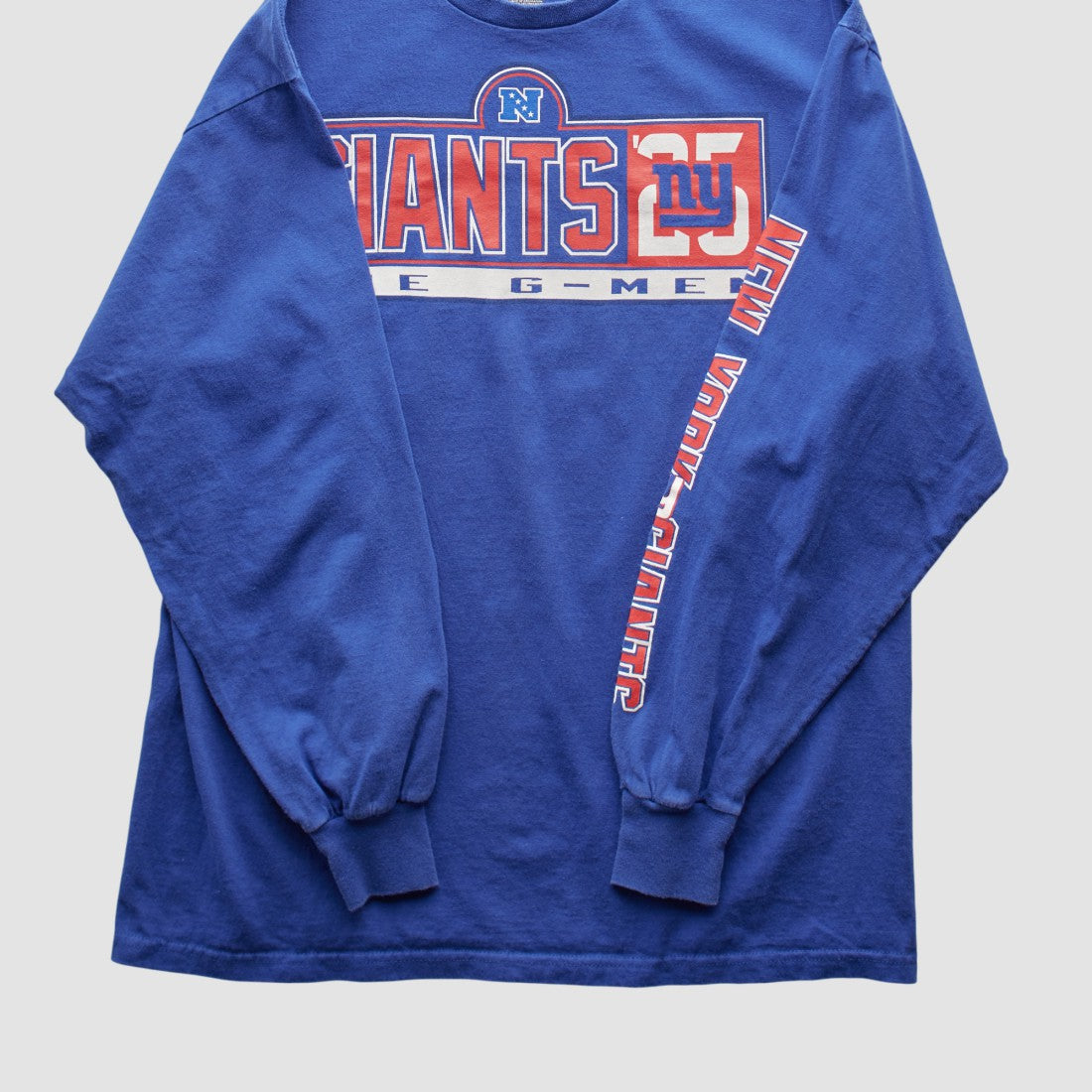 Fanatics New York Giants NFL 2000s Long Sleeve T-shirt Blue Vintage