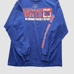 Fanatics New York Giants NFL 2000s Long Sleeve T-shirt Blue Vintage
