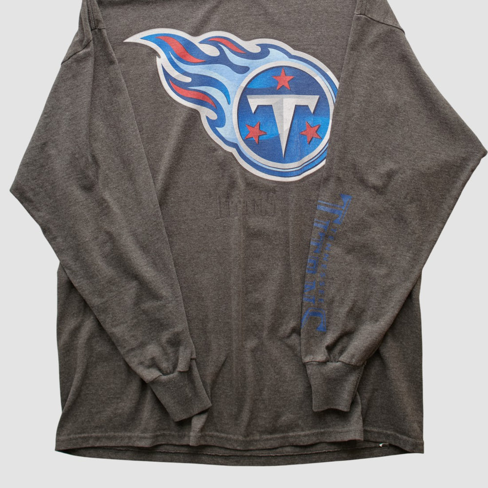 Fanatics Tennessee Titans NFL 2000s Long Sleeve T-shirt Dark Heather Gray Vintage
