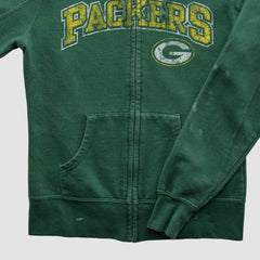 Fanatics Green Bay Packers NFL 2010s Hooded Full Zip Sweatshirt Green Vintage