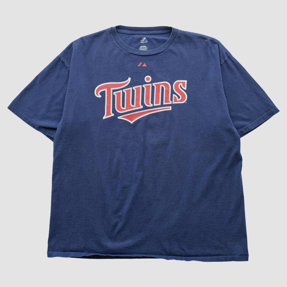 Minnesota Twins Majestic 2000s T-shirt - Navy - 2XVintage - Fanatics Discount