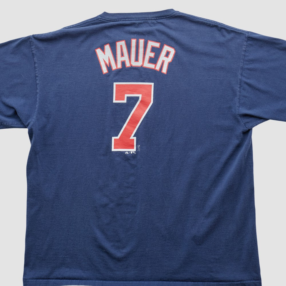 Minnesota Twins Majestic 2000s T-shirt - Navy - 2XVintage - Fanatics Discount