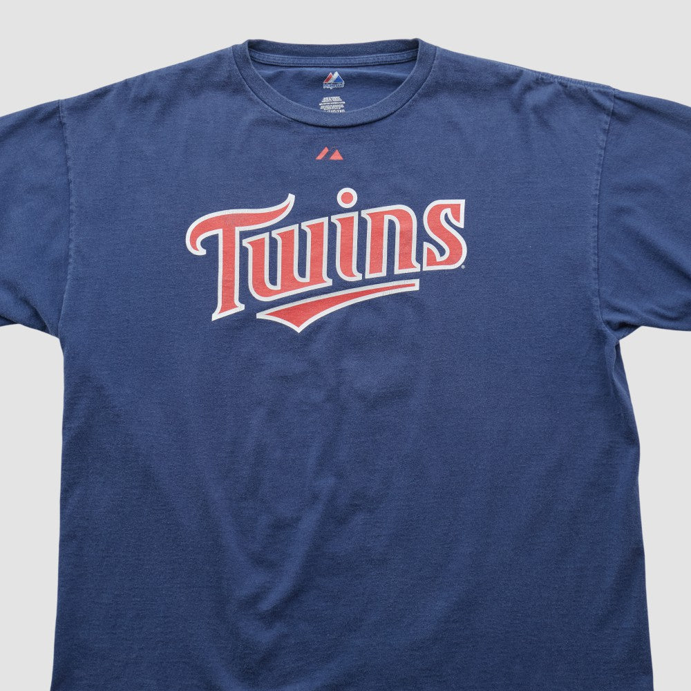Minnesota Twins Majestic 2000s T-shirt - Navy - 2XVintage - Fanatics Discount