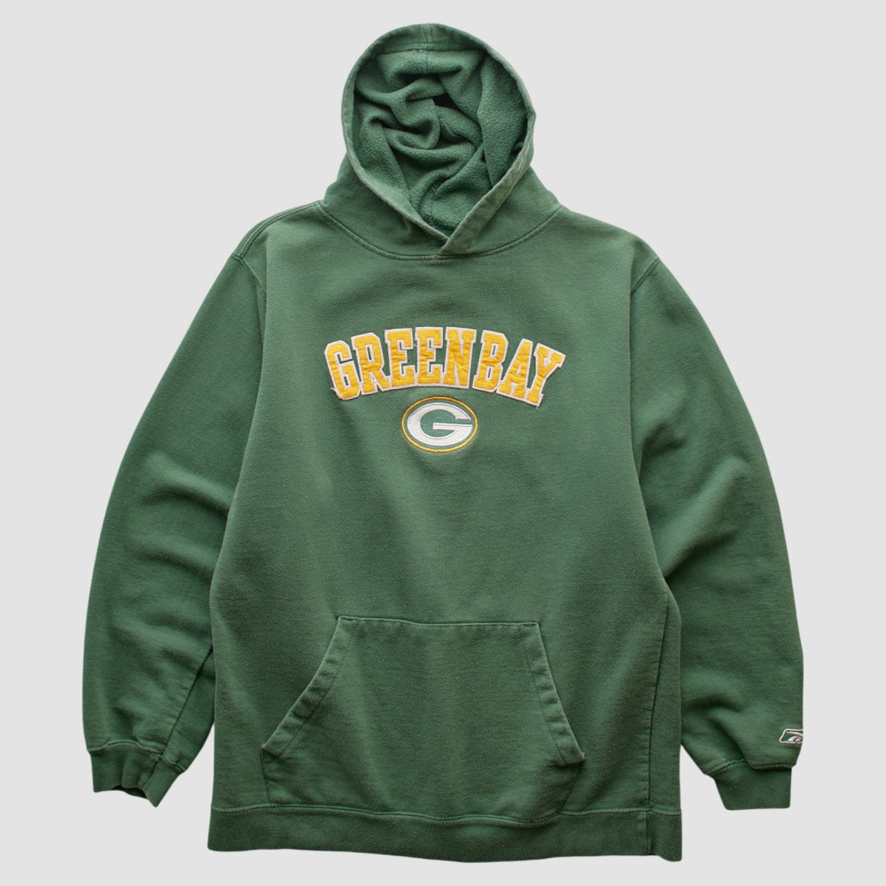 Fanatics Green Bay Packers Team Edition Apparel 2000s Hooded Pullover Sweatshirt Green Vintage