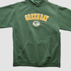 Fanatics Green Bay Packers Team Edition Apparel 2000s Hooded Pullover Sweatshirt Green Vintage