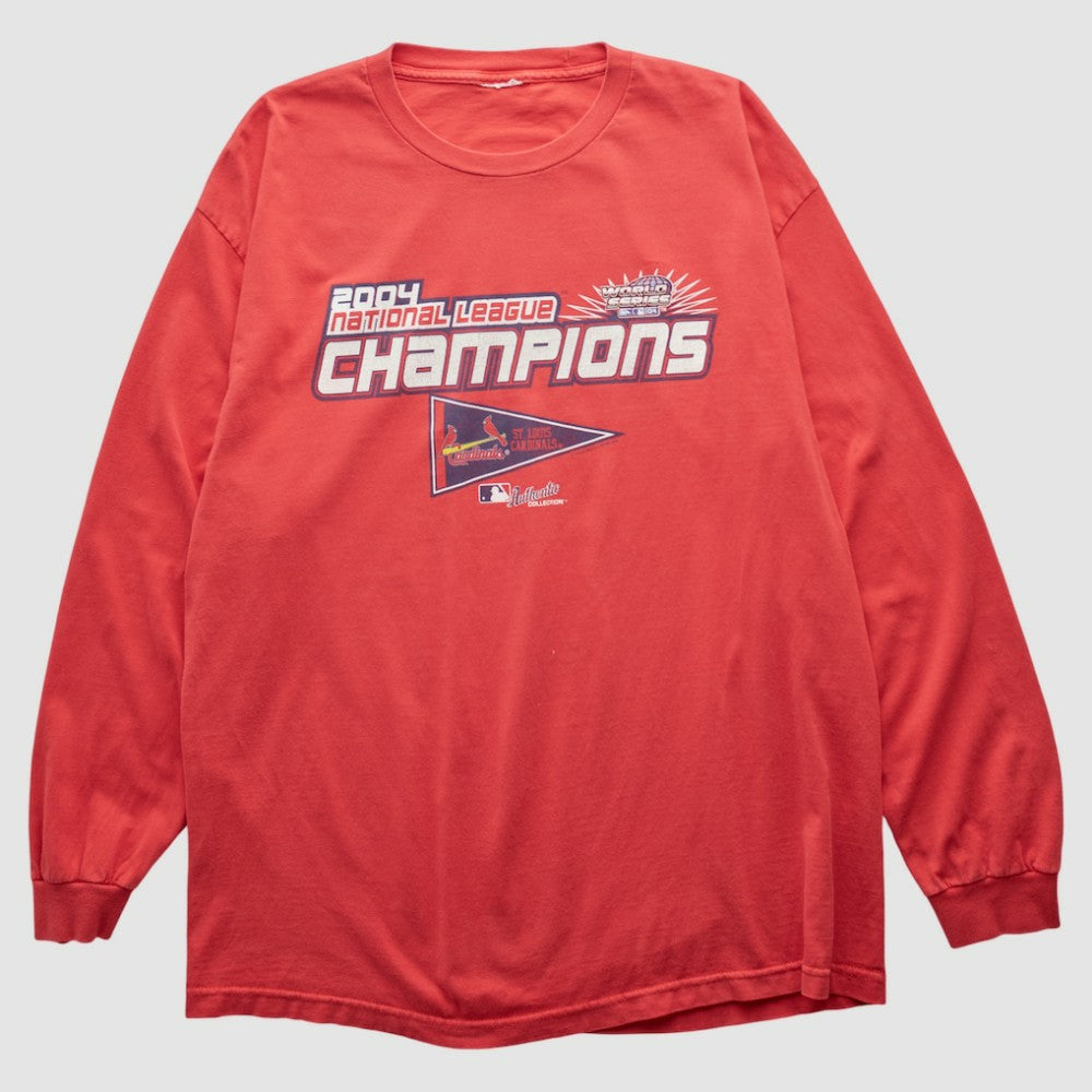 St. Louis Cardinals 2004 Long Sleeve T-shirt - Red - Vintage - Fanatics Discount