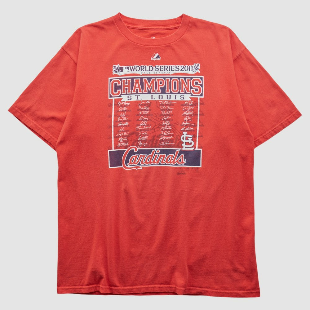 St. Louis Cardinals Majestic 2011 T-shirt - Red - Vintage - Fanatics Sale