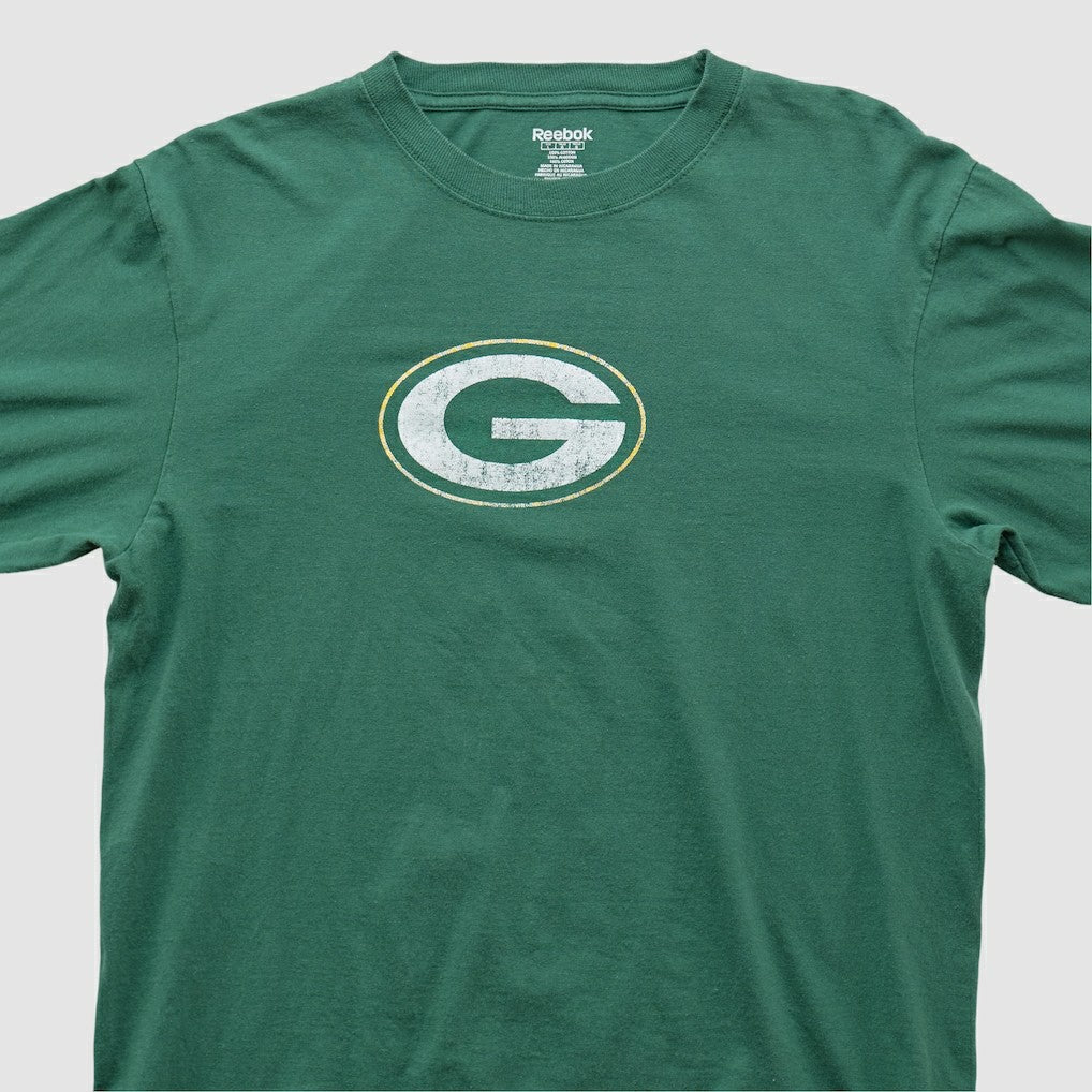 Fanatics Green Bay Packers Reebok 2000s Long Sleeve T-shirt Green Vintage