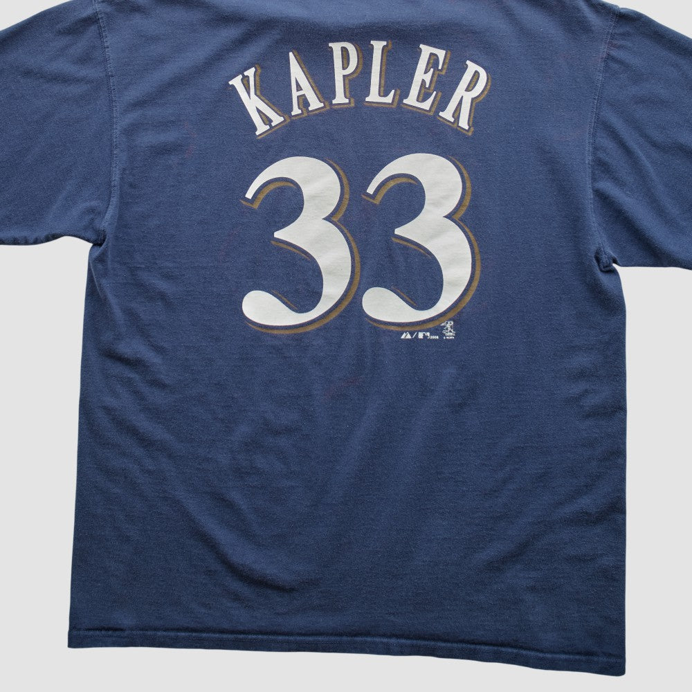 Milwaukee Brewers Majestic 2000s T-shirt - Navy - Vintage - Fanatics Lifestyle