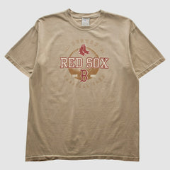 Boston Red Sox Genuine Merchandise 2000s T-shirt - Tan - Vintage - Fanatics on Sale