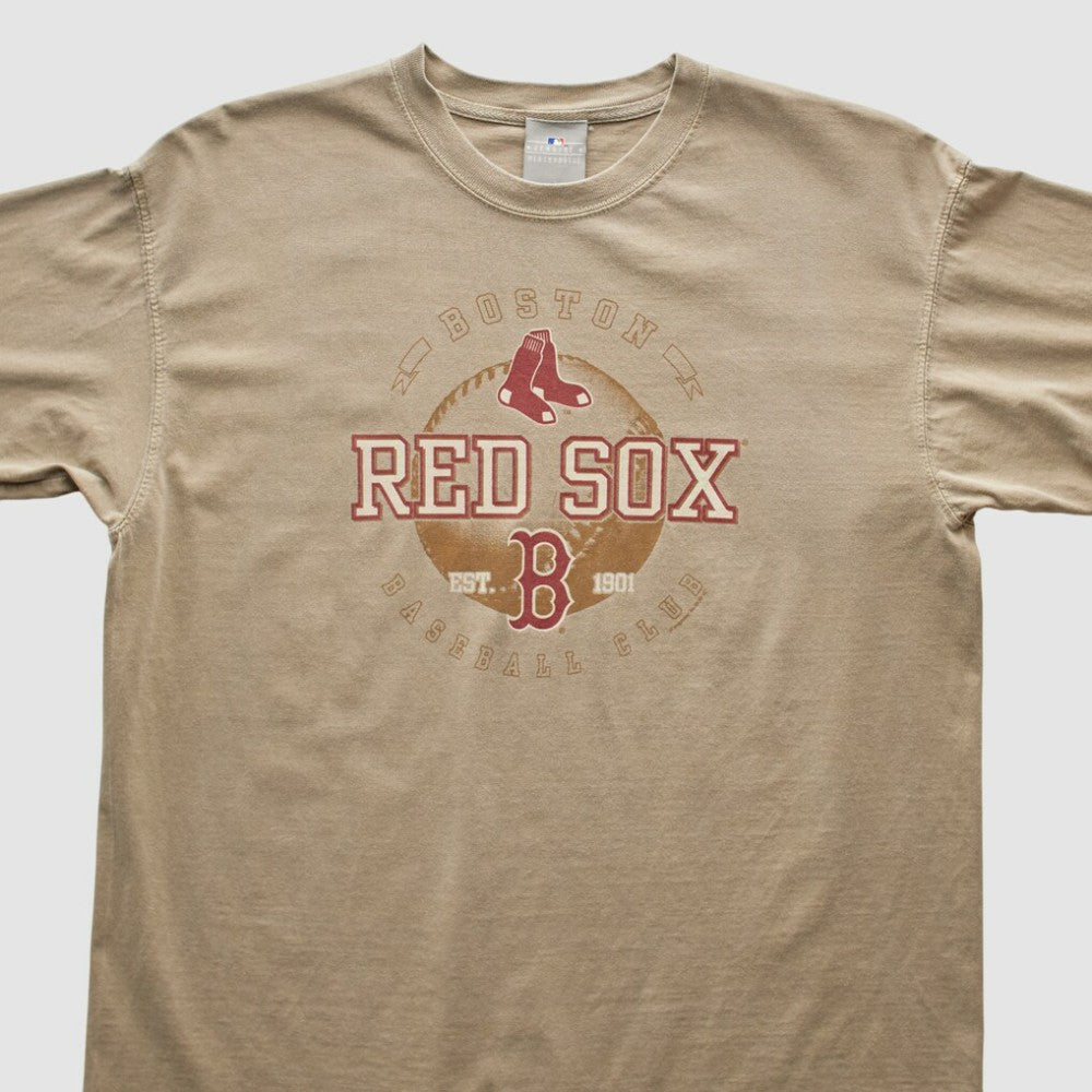 Boston Red Sox Genuine Merchandise 2000s T-shirt - Tan - Vintage - Fanatics on Sale