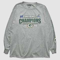 Fanatics Green Bay Packers NFL 2010 Long Sleeve T-shirt Heather Gray Vintage