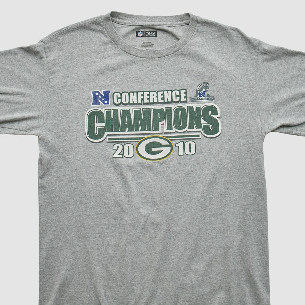 Fanatics Green Bay Packers NFL 2010 Long Sleeve T-shirt Heather Gray Vintage