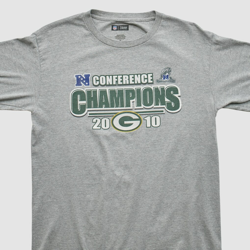 Fanatics Green Bay Packers NFL 2010 Long Sleeve T-shirt Heather Gray Vintage