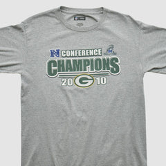 Fanatics Green Bay Packers NFL 2010 Long Sleeve T-shirt Heather Gray Vintage