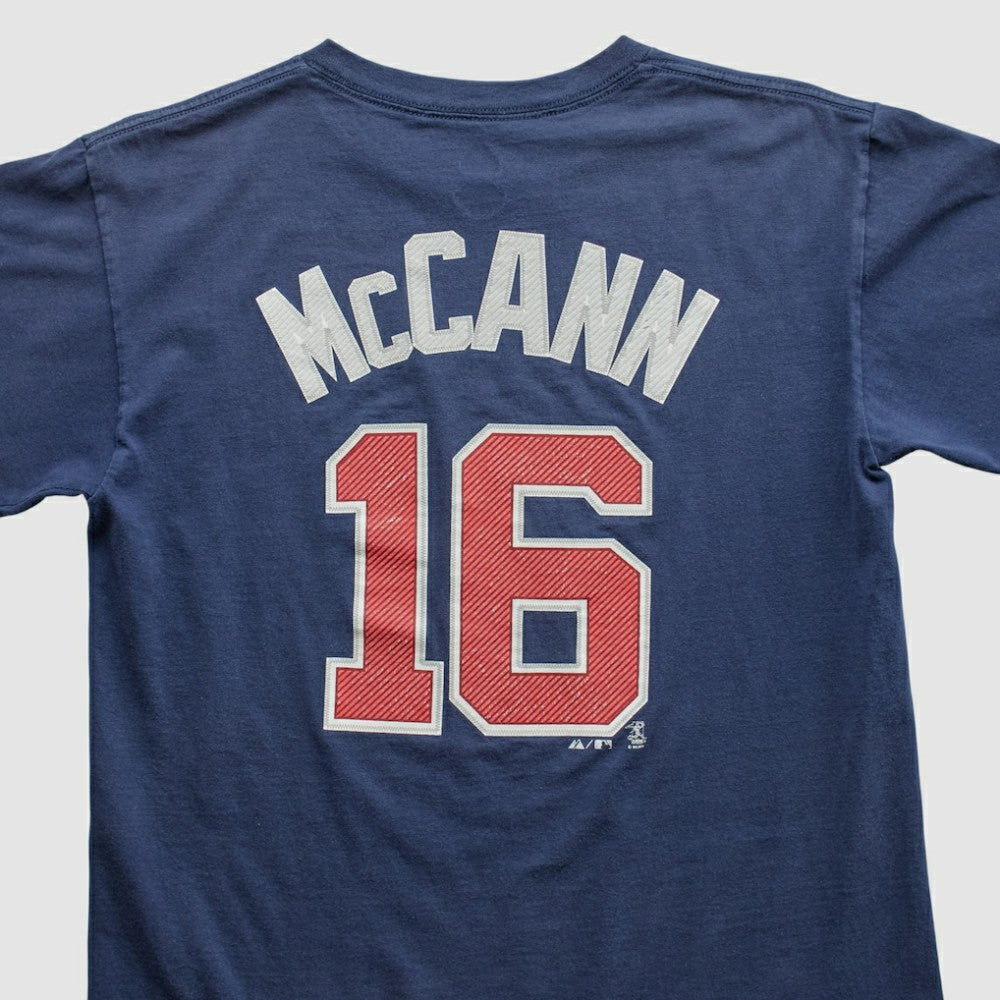 Atlanta Braves Majestic 2000s T-shirt - Navy - Vintage - Fanatics on Sale