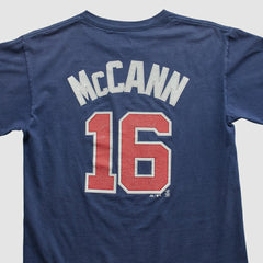 Atlanta Braves Majestic 2000s T-shirt - Navy - Vintage - Fanatics on Sale