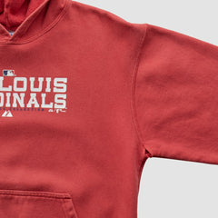 St. Louis Cardinals Majestic 2000s Hooded Pullover Sweatshirt - Red - XXVintage - Fanatics Sale