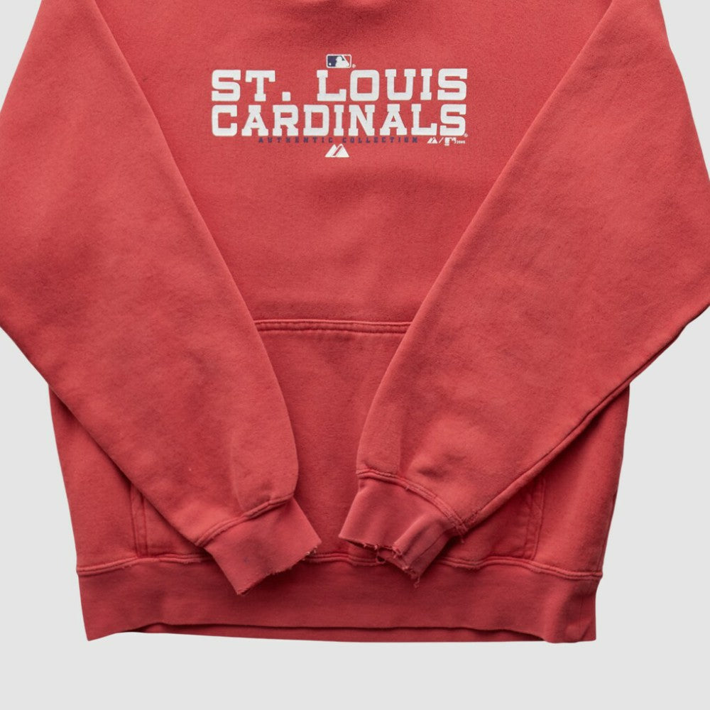 St. Louis Cardinals Majestic 2000s Hooded Pullover Sweatshirt - Red - XXVintage - Fanatics Sale