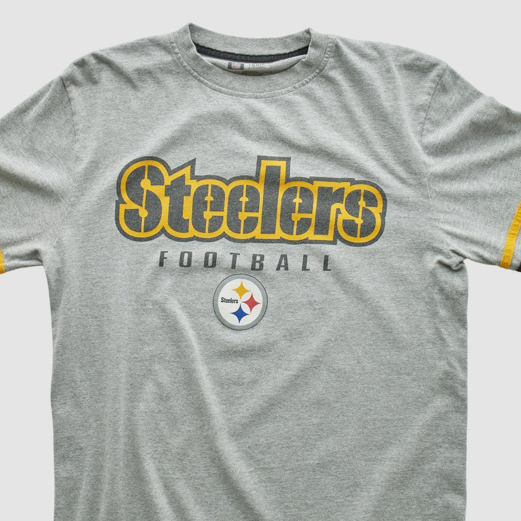 Fanatics Pittsburgh Steelers NFL 2000s Long Sleeve T-shirt Heather Gray Vintage