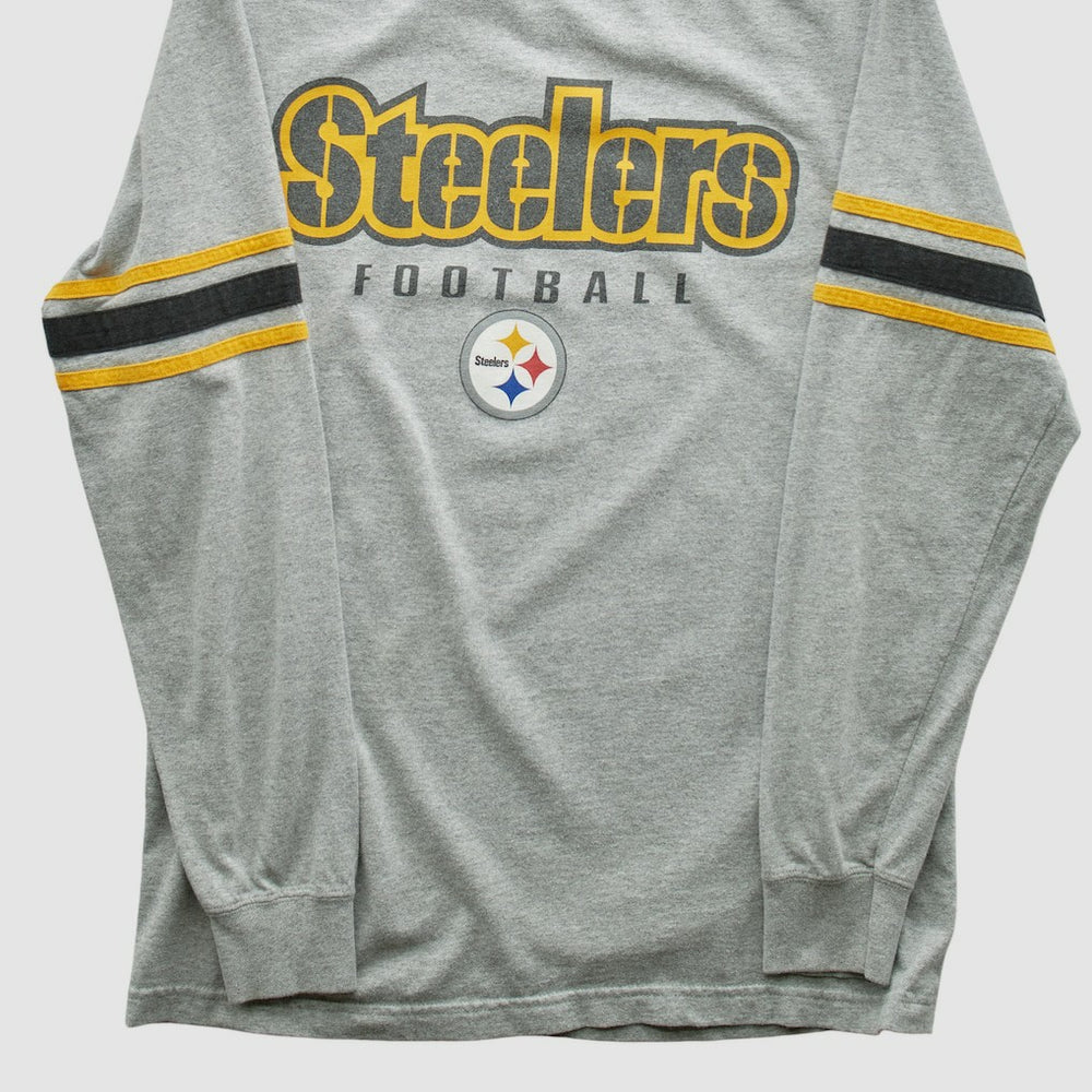 Fanatics Pittsburgh Steelers NFL 2000s Long Sleeve T-shirt Heather Gray Vintage