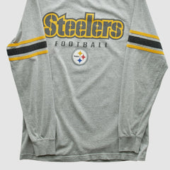 Fanatics Pittsburgh Steelers NFL 2000s Long Sleeve T-shirt Heather Gray Vintage